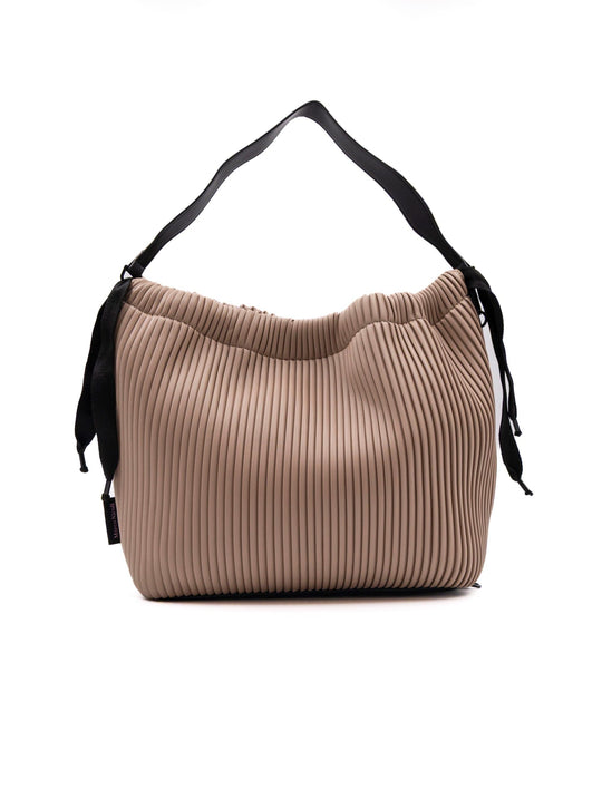 Borsa Zaino Fri-Yay Plissè Beige