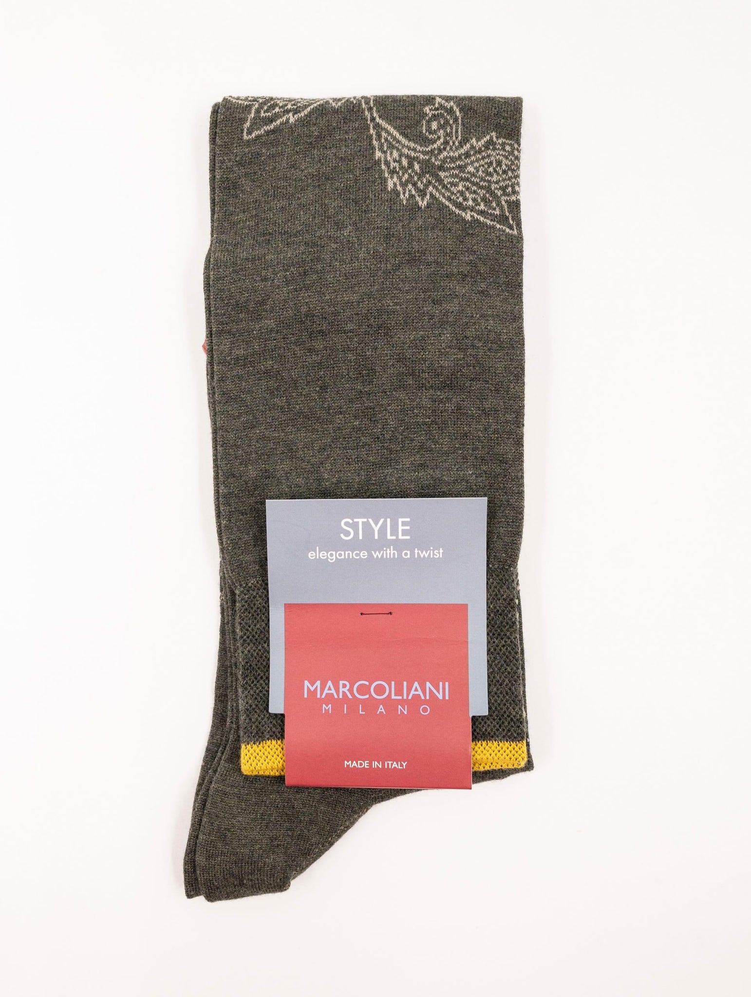 Calzini Marcoliani Milano Style in Cotone Pima Oliva MAR4436L092 Marcoliani Milano