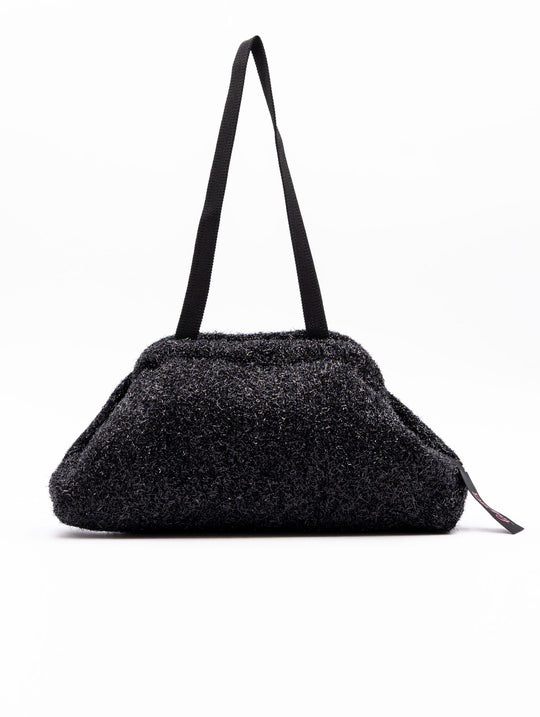 Clutch Fri-Yay in Fil Coupè Lurex Nera