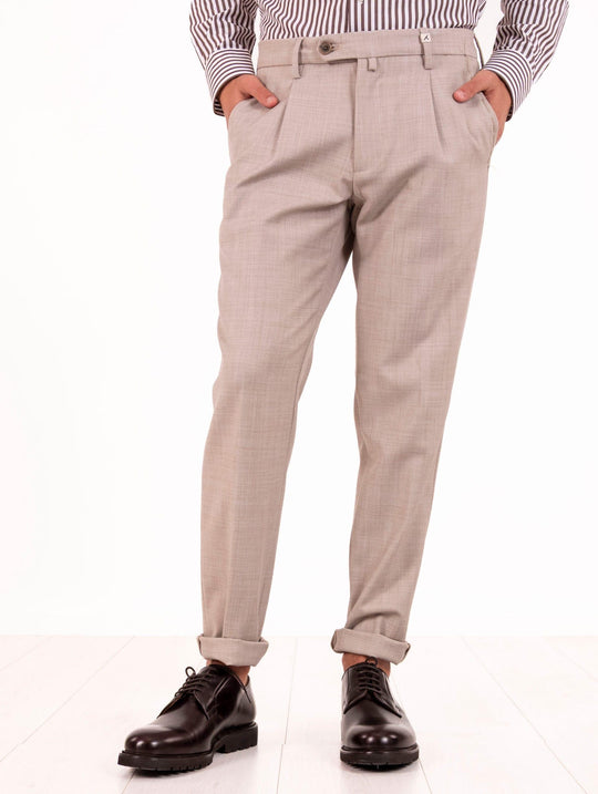 Pantalone Chino Myths in Lana Corda Melange