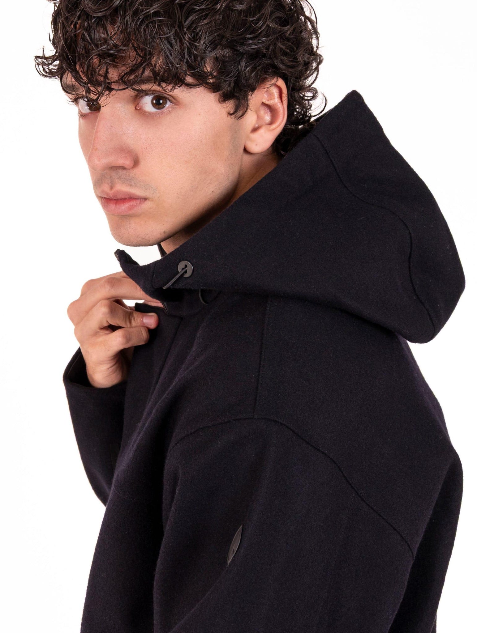 Parka Hime People of Shibuya in Lana e Cashmere Blu HIME/GPM945799 People of Shibuya