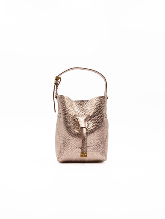 Minibag Siena Gianni Chiarini in Pelle Laminata Sabbia