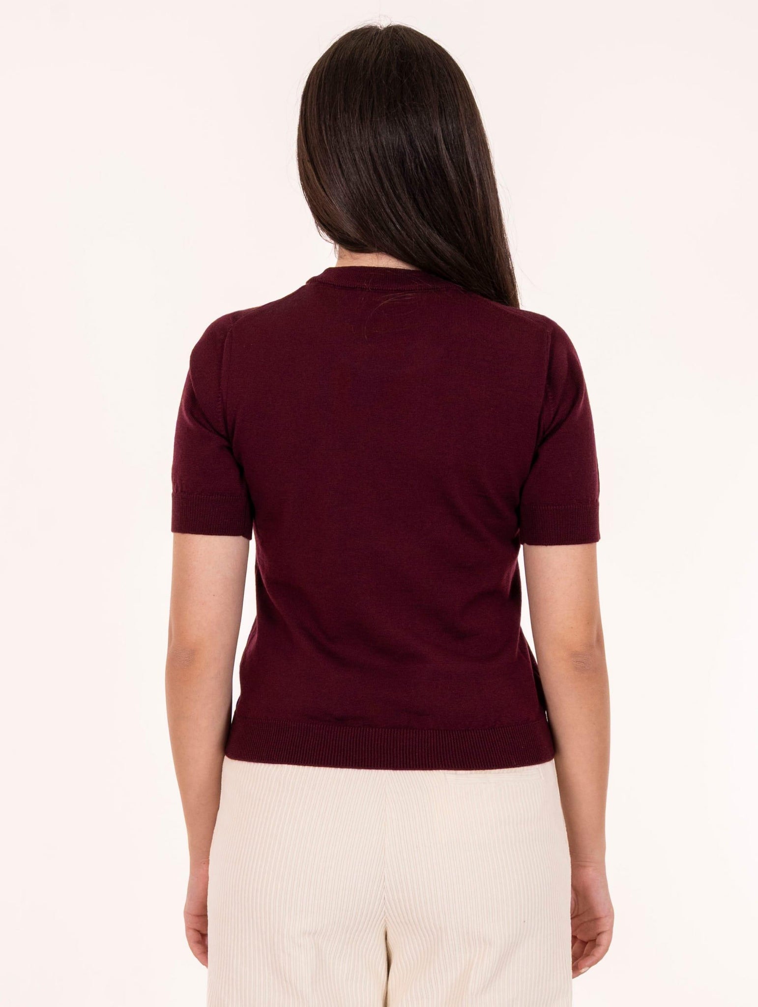 Maglia M/M Alpha Studio in Lana Merinos Ciliegia AD-4010C2009 Alpha Studio