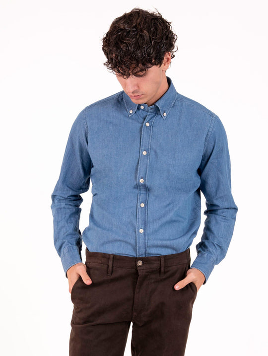 Hemd Caliban aus Denim-Baumwolle