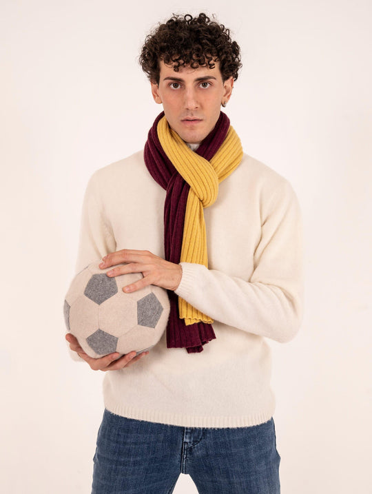 Sciarpa Vintage Roma Four Stroke aus reinem Cashmere