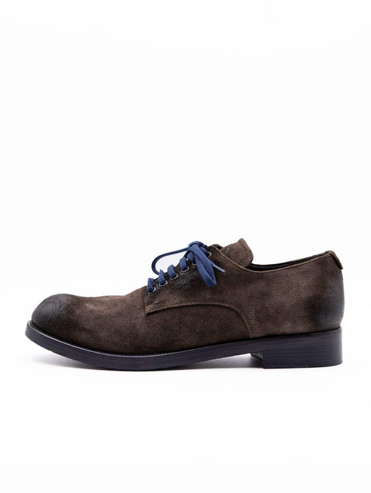 Derby Four Stroke in Suede Testa Di Moro