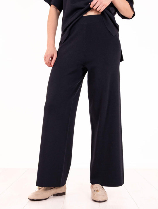 Alpha Studio Knit Pants Night Blue