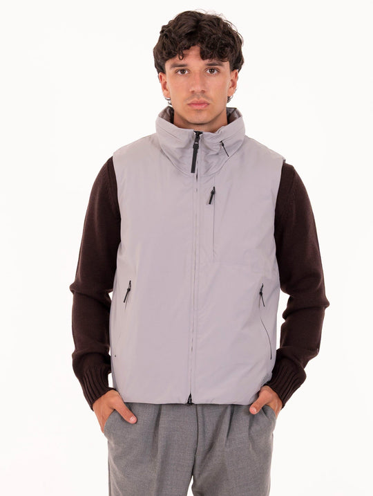 Gilet Ono People of Shibuya in Tessuto Tecnico Grigio