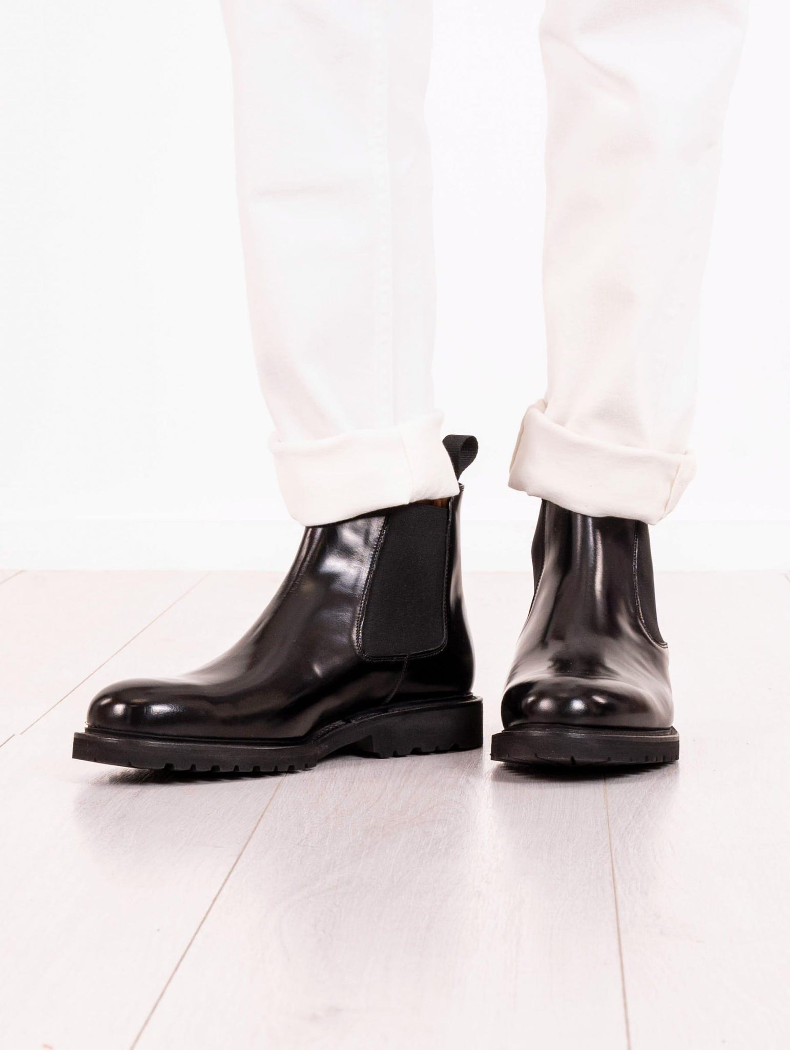 Beatles Berwick 1707 in Pelle Lucida Nera 475HO768ANTIKNEGRO Berwick 1707