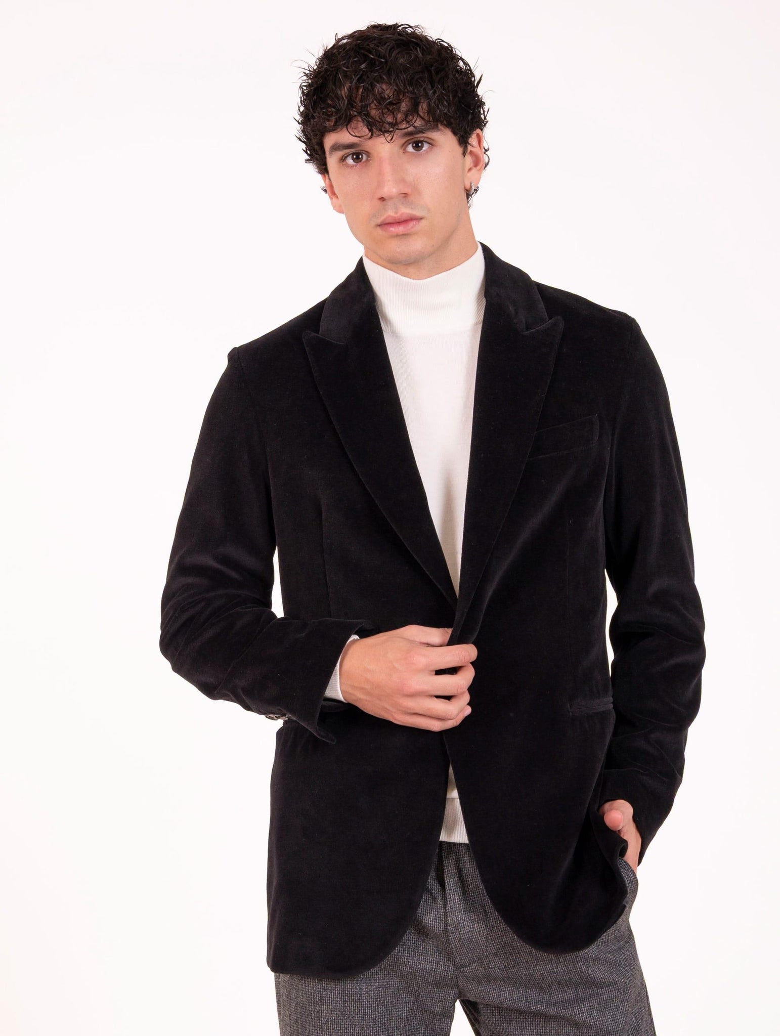 Giacca Circolo 1901 in Velluto Nera CN4972G007 Circolo 1901