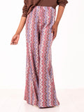 Pantalone Manlio Be Limousine Chevron Lurex Cielo