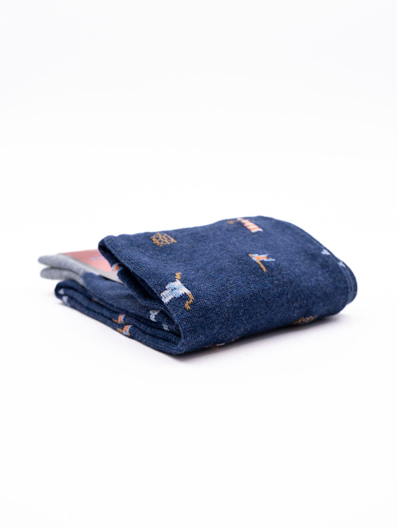 Calzini Marcoliani Milano Classic in Pima Cotton Navy 4765285 Marcoliani Milano