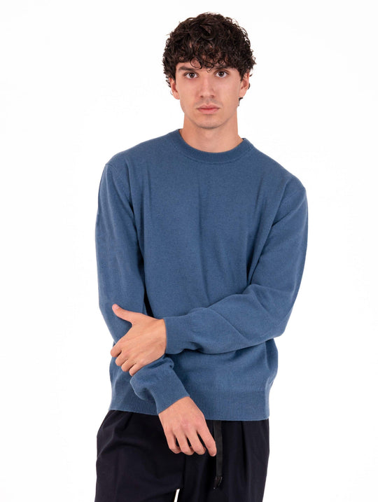 Girocollo Daniele Fiesoli in Cashmere Indigo