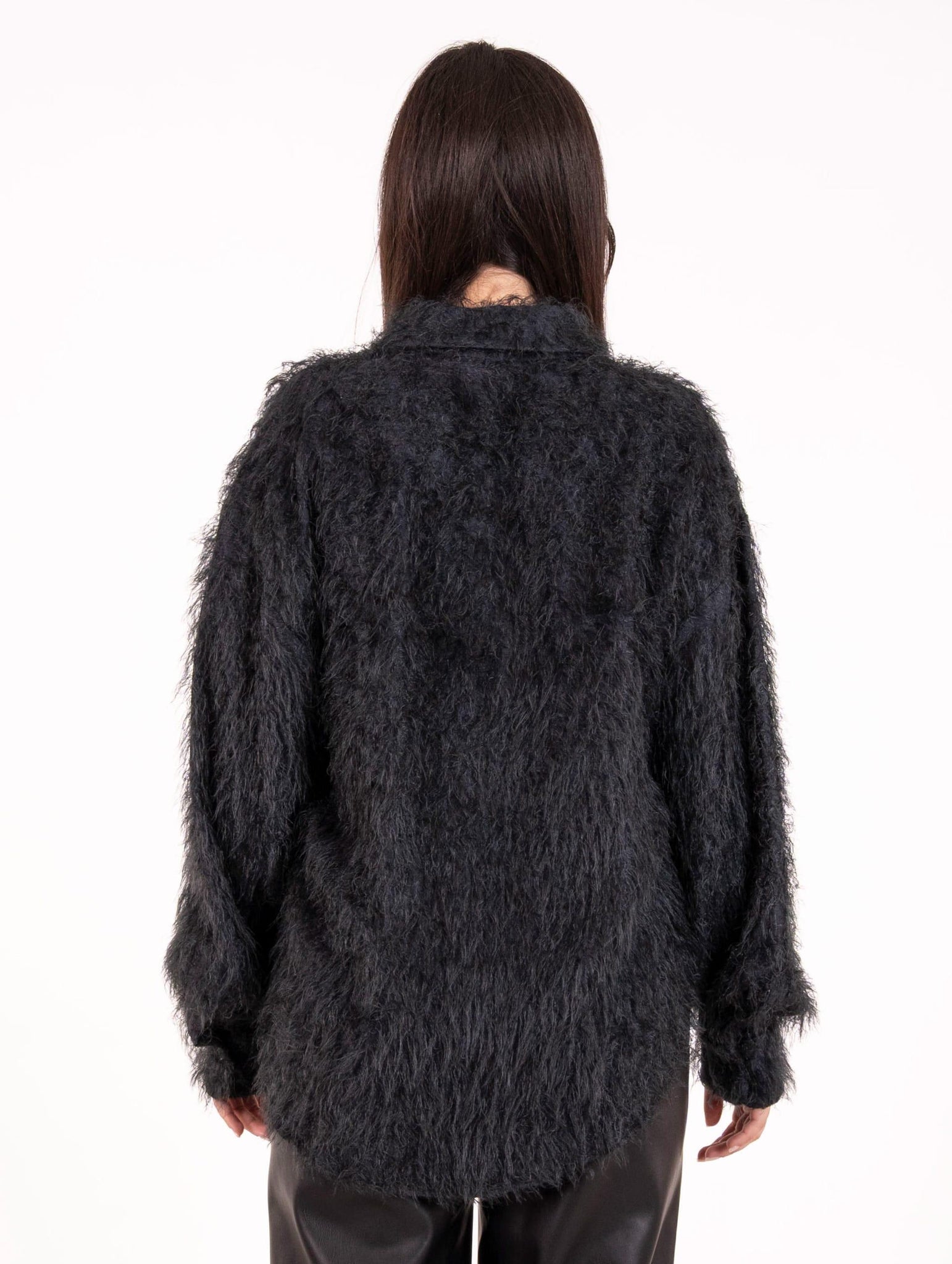 Camicia Fringe Alysi in Viscosa Carbone 165248A5206CB Alysi