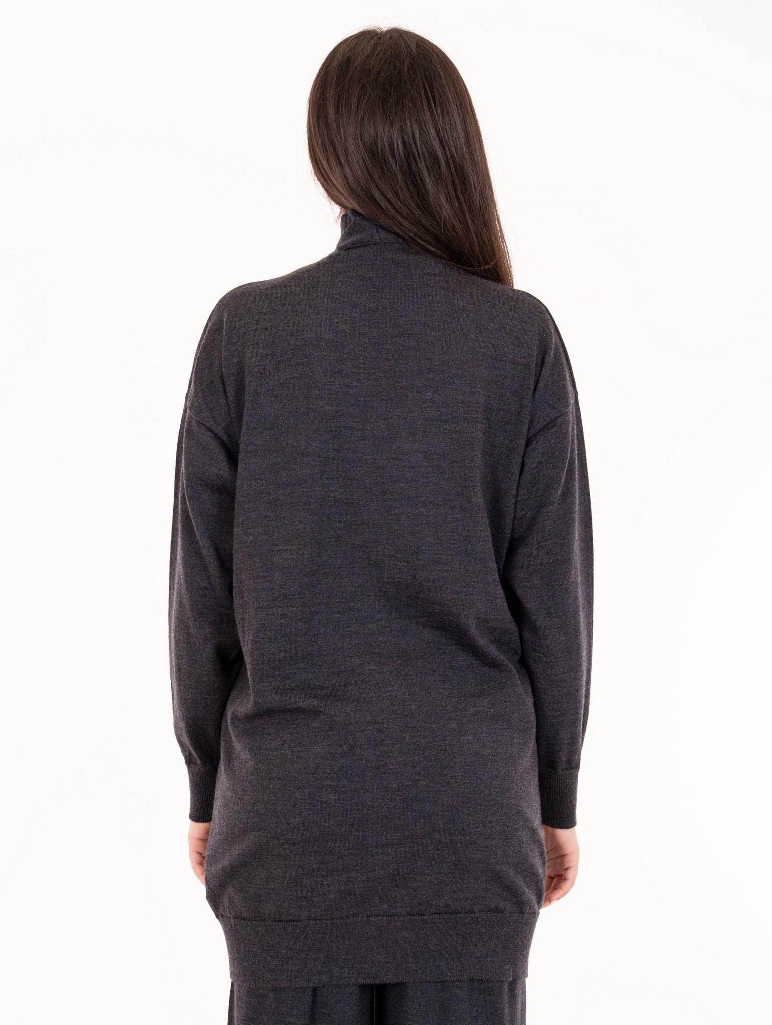 Cardigan Alpha Studio in Pura Lana Antracite AD-4006E2004 Alpha Studio