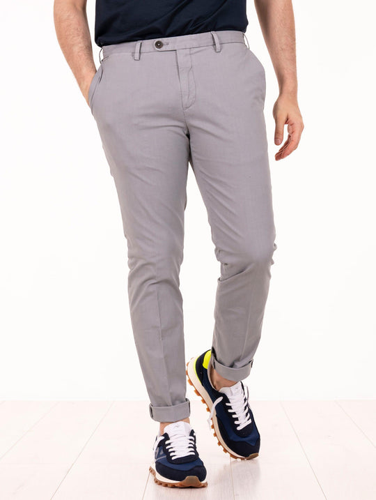 Devore Pants for Four Stroke Slim in Gray Cotton