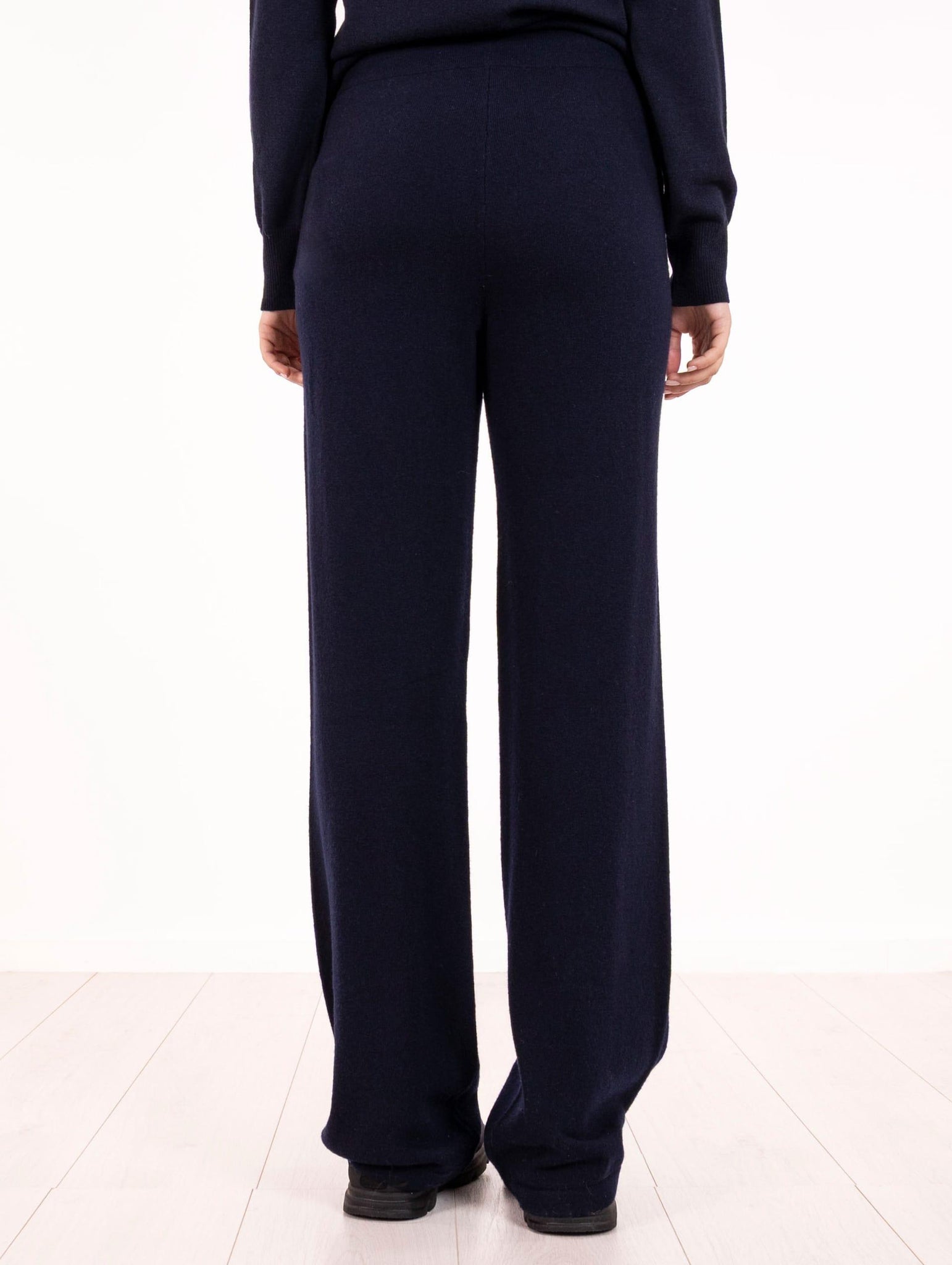 Pantalone Alpha Studio in Lana e Cashmere Blu Nlotte AD-4245Q2001 Alpha Studio