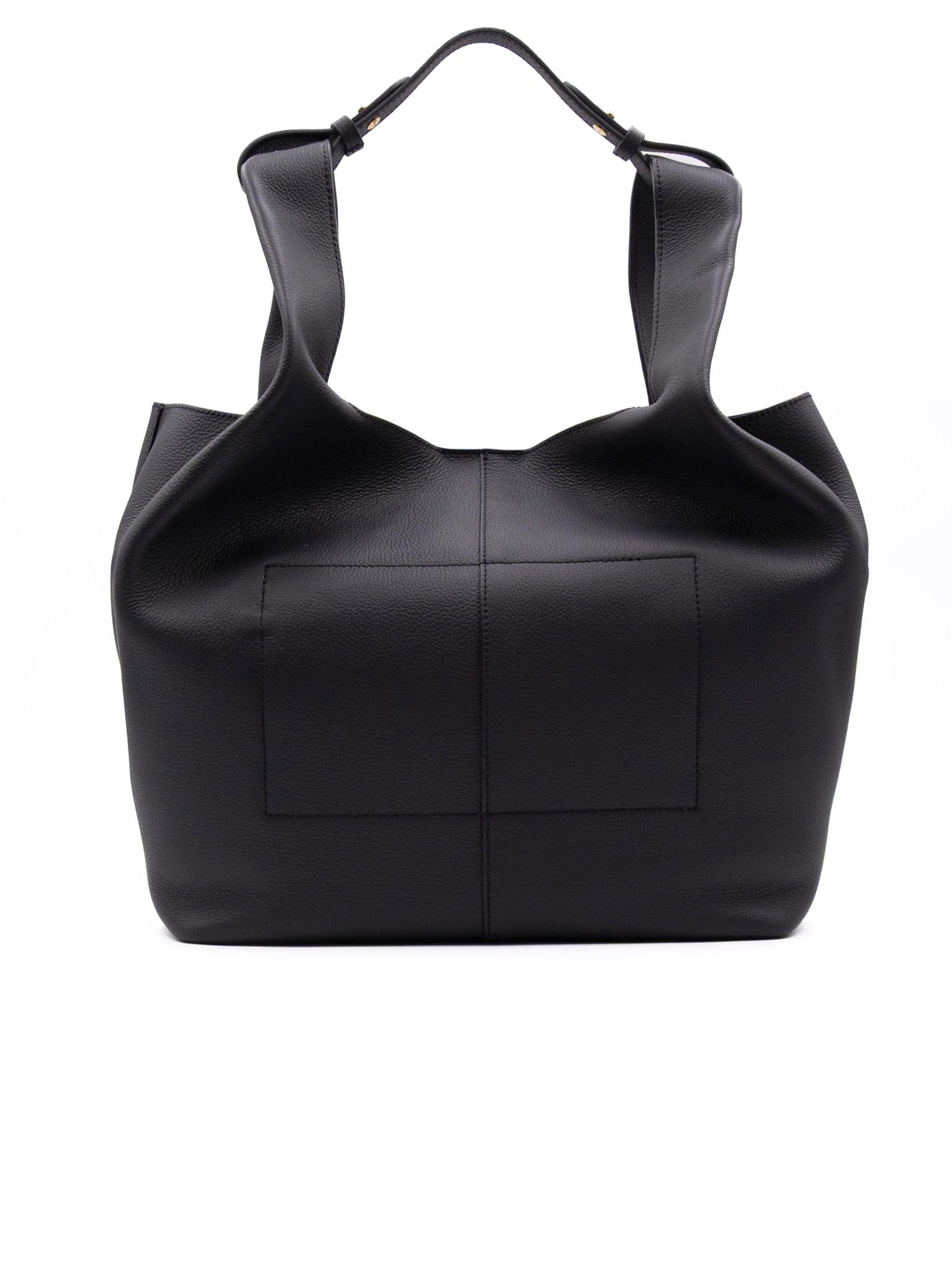 Maxi Borsa  Coccinelle Doppiomanico in Pelle Martellata Nero E1TDP110101613 Coccinelle