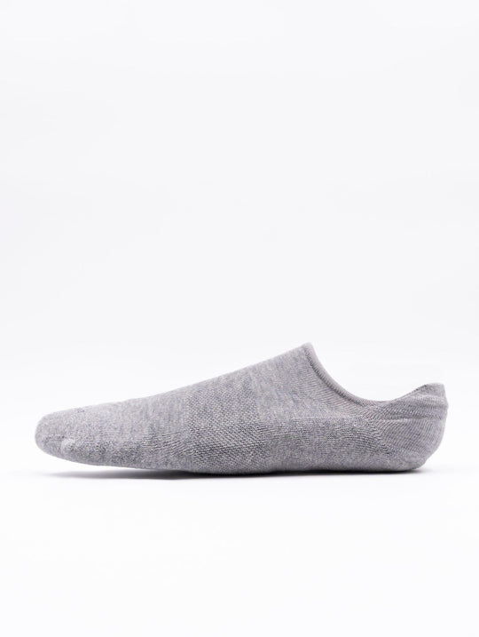 Marcoliani Invisible Sneaker Füßlinge aus grauer Baumwolle