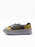 Sneakers CNR Stoff Blau und Gelb