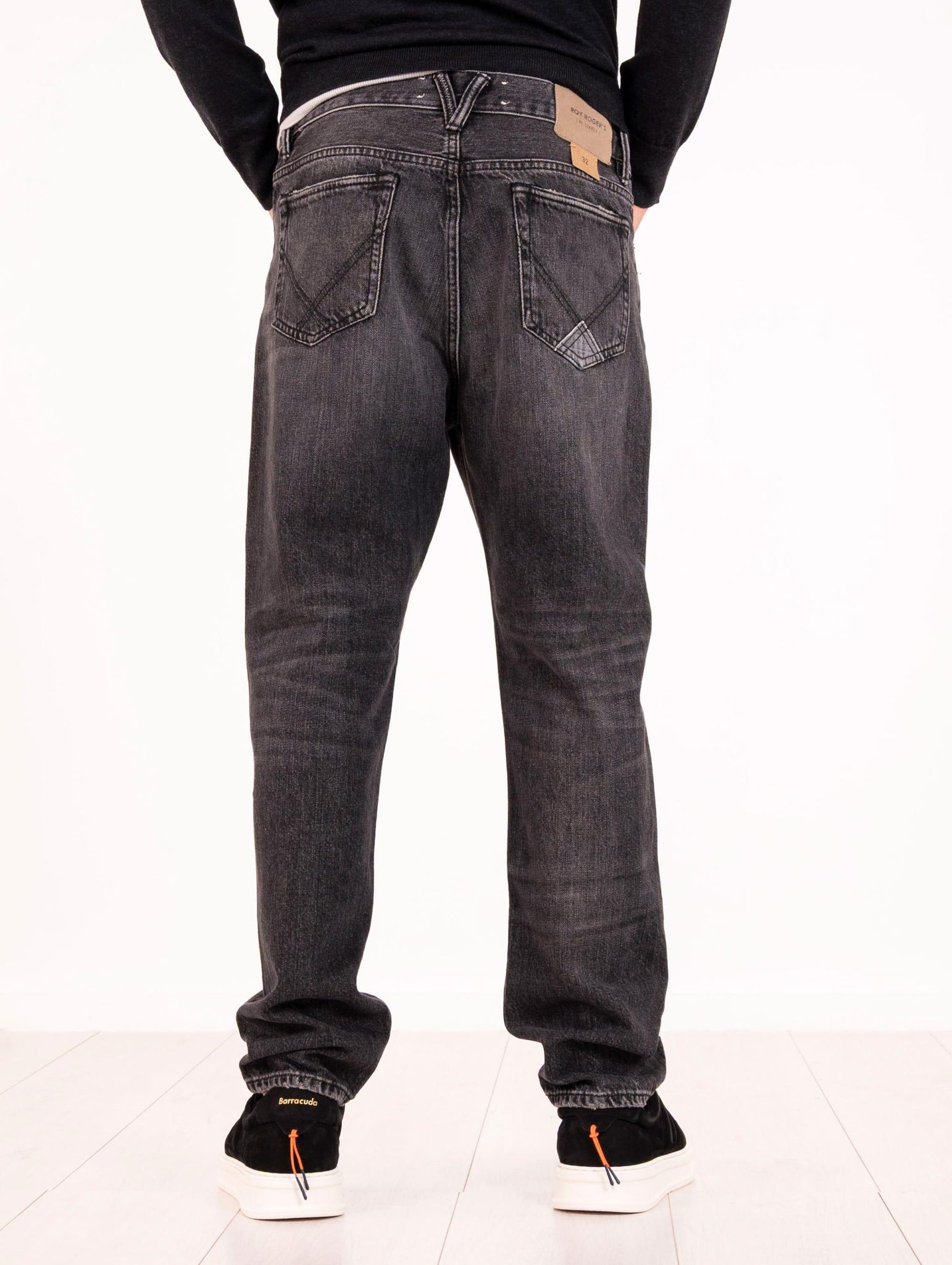 Jeans Roy Roger's Re-Search Parker in Denim Nero RSC002N1202043C0998 Roy Roger's