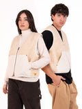 Maison Crazy Worker Teddy Vest Cream