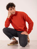 Zanieri Turtleneck in Wool and Cashmere Orange