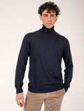 Rollkragenpullover Zanieri aus Lana Merycash Navy