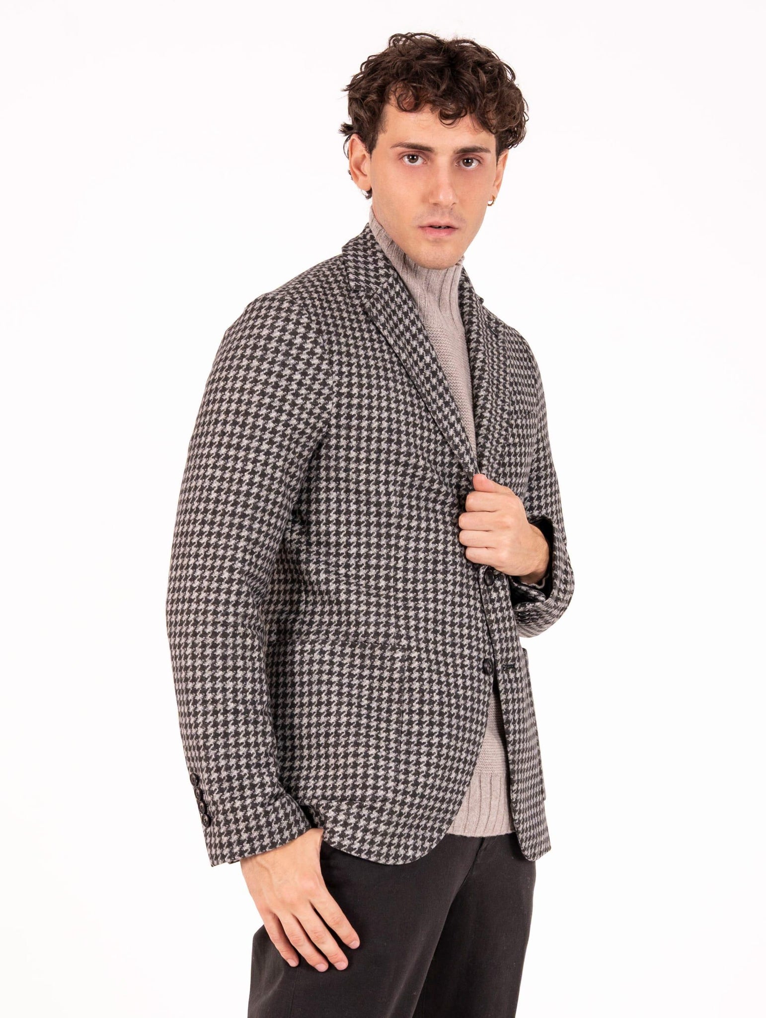 Giacca Circolo 1901 in Cotone Pied de Poule Grigio e Nero CN5012NERO Circolo 1901