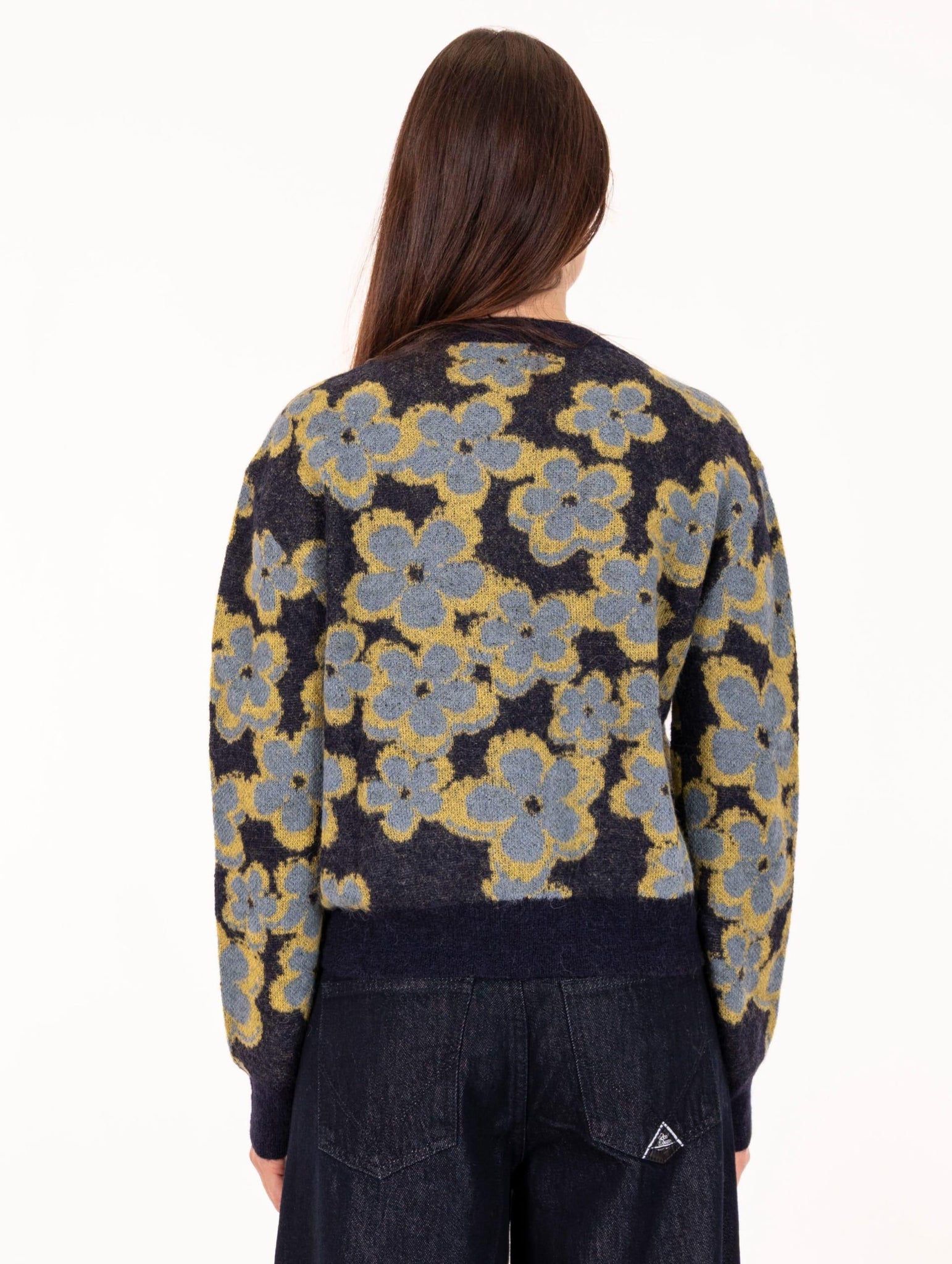 Pull Flower Alessia Santi in Alpaca Blu SD53024529123-01 Alessia Santi