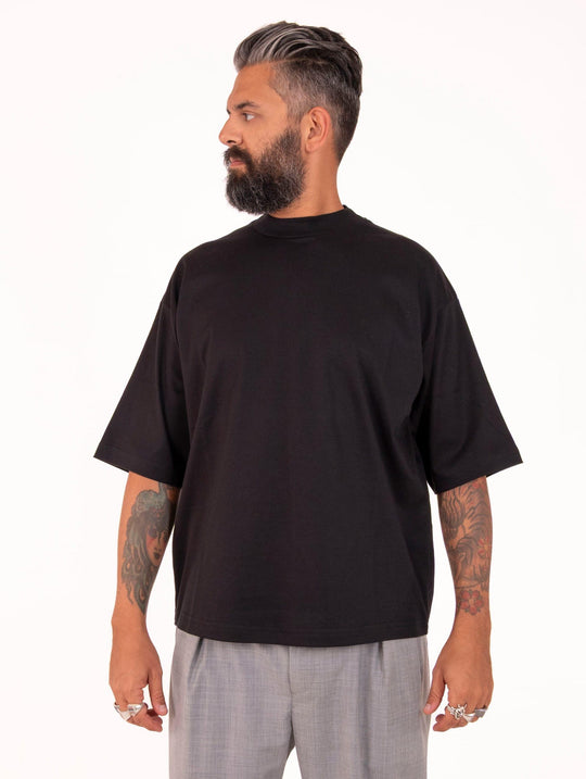 T-Shirt Daniele Fiesoli in Cotone Nera
