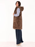 Gilet Eco Pelliccia Leon e Loulou Moka