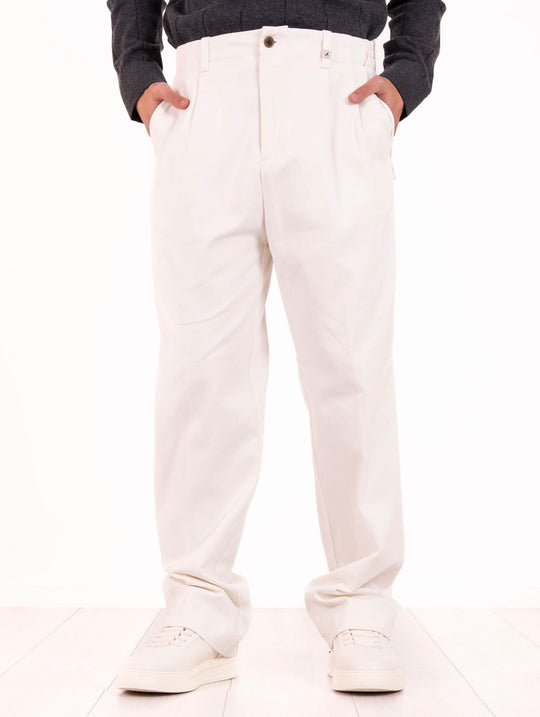 Pantalone Myths in Cotone Bianco