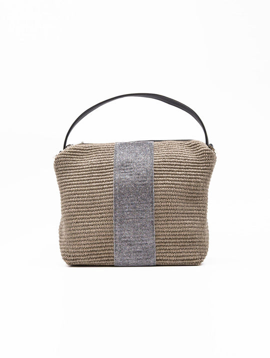 Borsa Astuccio Big Stripe L'aura Fango