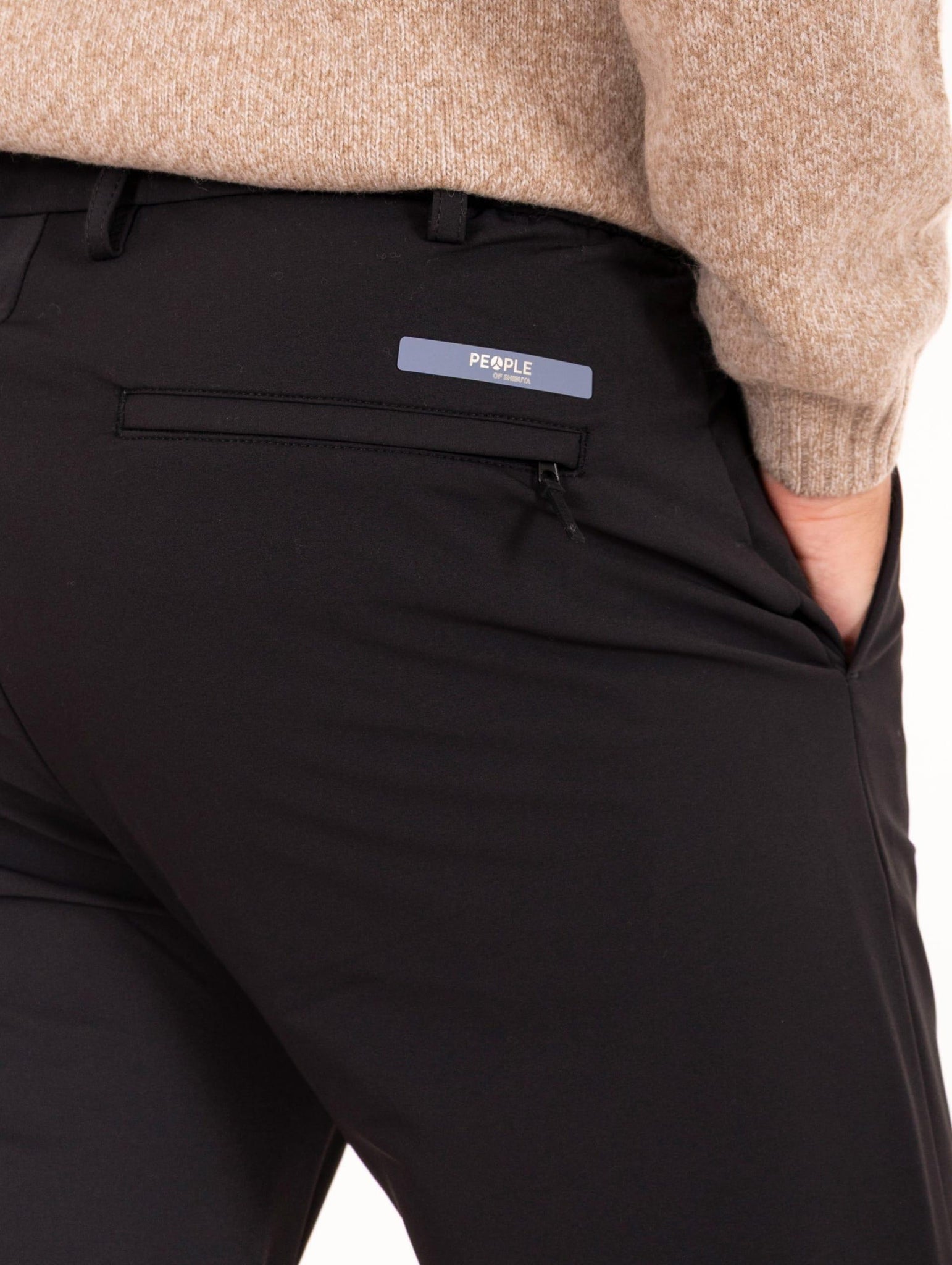 Pantalone Kobra People of Shibuya in Tessuto Tecnico Nero KOBRAPM937999 People of Shibuya