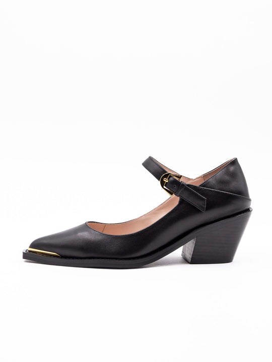 Decollete Connie Coccinelle in Pelle Nera