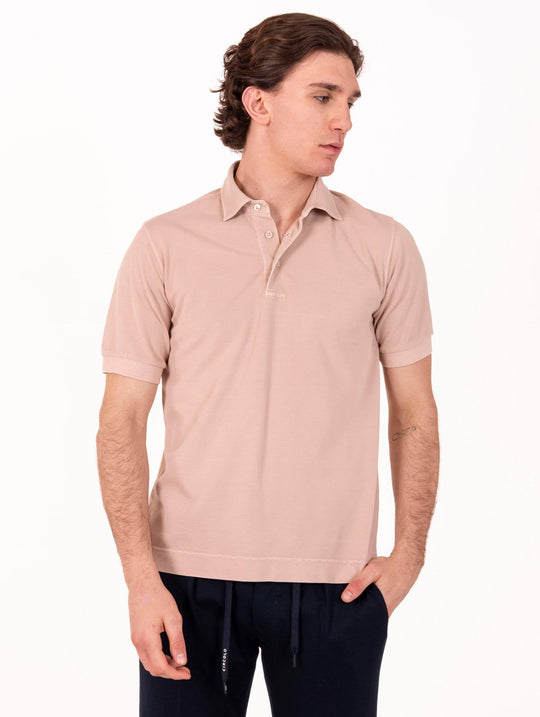 Polo Circolo 1901 aus Baumwoll-Piqué Puderton