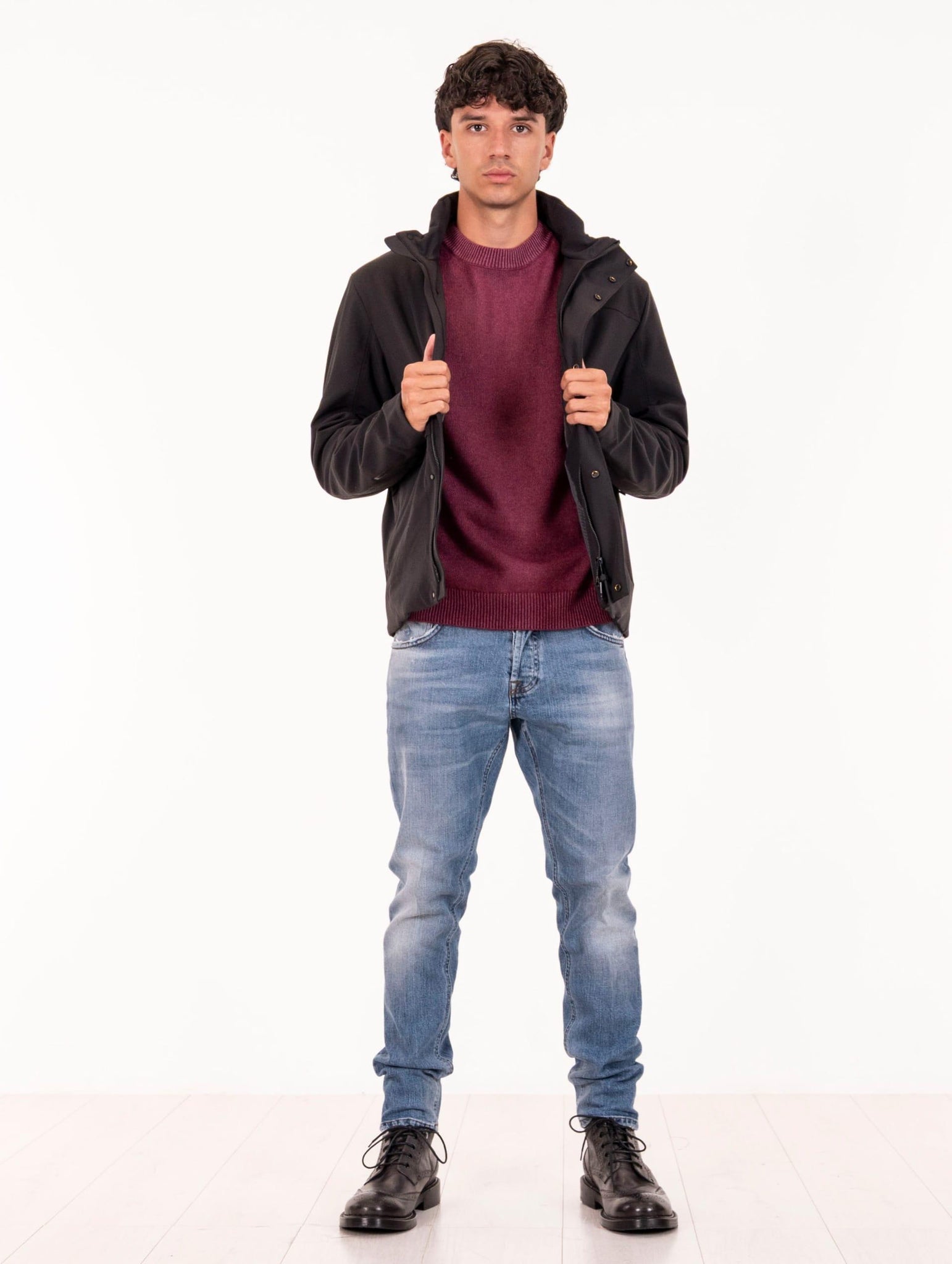 Giubbotto Ontake People of Shibuya in Tessuto Tencico Nero ONTAKEPM938999 People of Shibuya