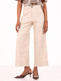 Pantalone White Sand in Cotone Sabbia