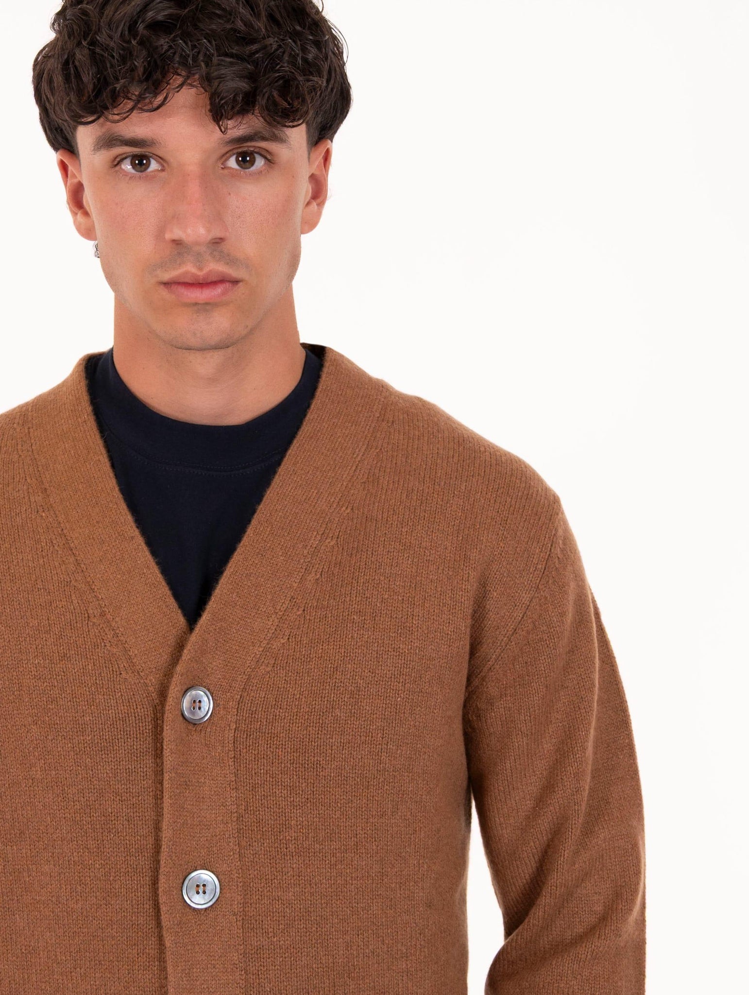 Cardigan Daniele Fiesoli in Eco Cashmere Rhum 301734 Daniele Fiesoli