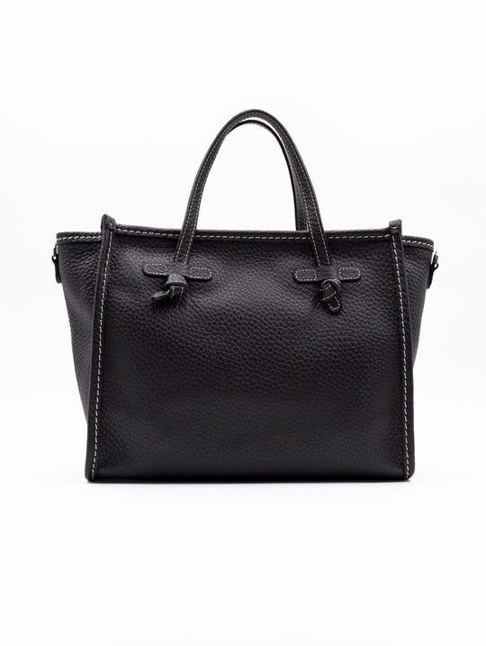 Marcella Reißverschluss Gianni Chiarini in Genarbtem Schwarzem Leder