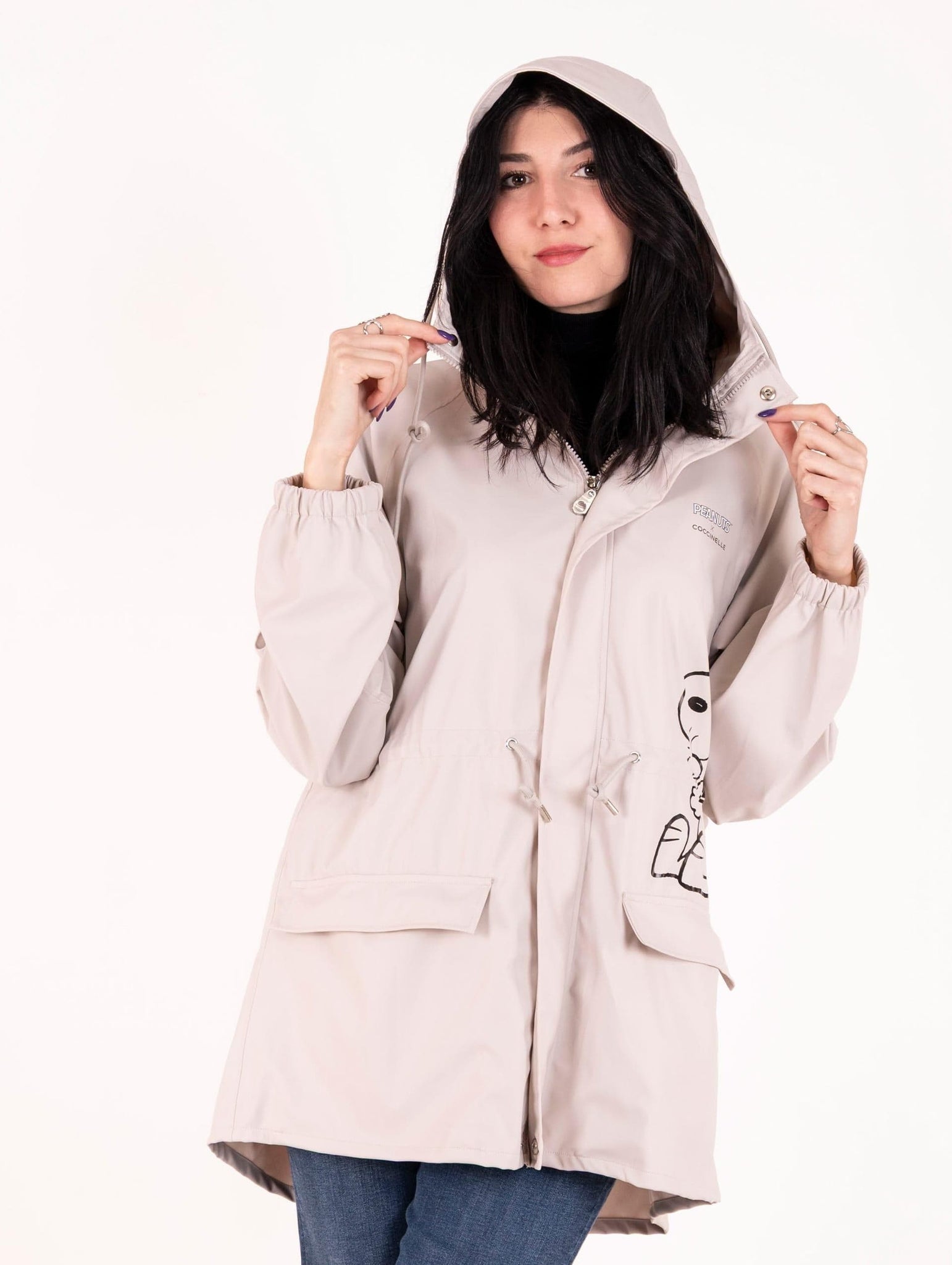 Impermeabile Peanuts x Coccinelle Neve