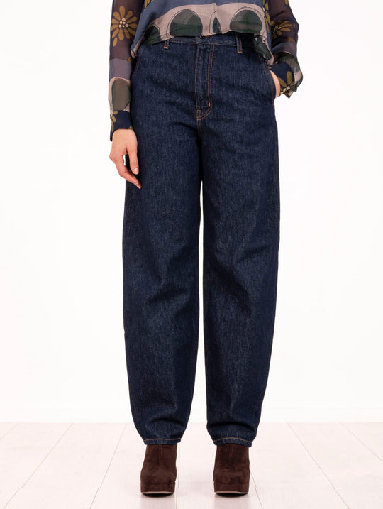 Jeans Balloon Siviglia in Denim Scuro Blu