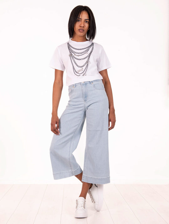 Jeans Martina White Wise Denim Chiaro