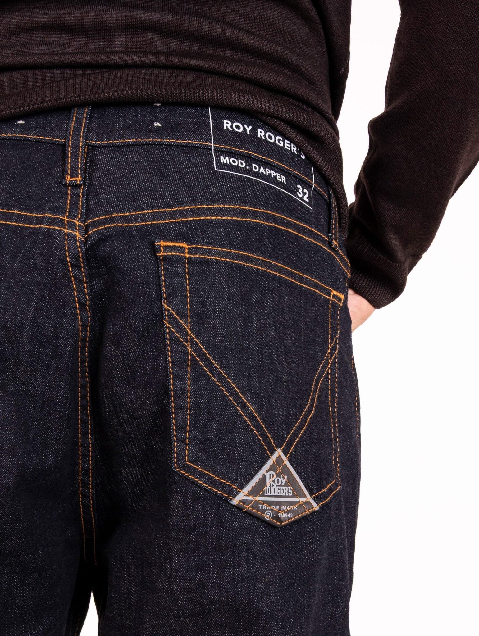 Jeans Roy Roger's Dapper Rinse Denim Scuro