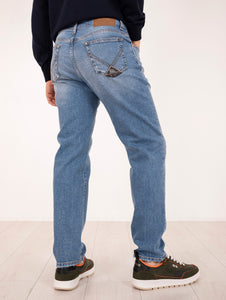 Jeans Roy Roger's Pepper in Cotone Denim Chiaro