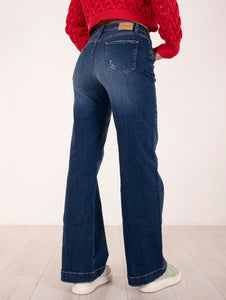 Jeans Wide Leg Mila J-cube Denim Scuro