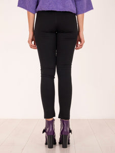 Leggins Brand Unique Punto Milano Nero