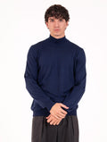 Lupetto Zanieri in Lana Merycash Bluette