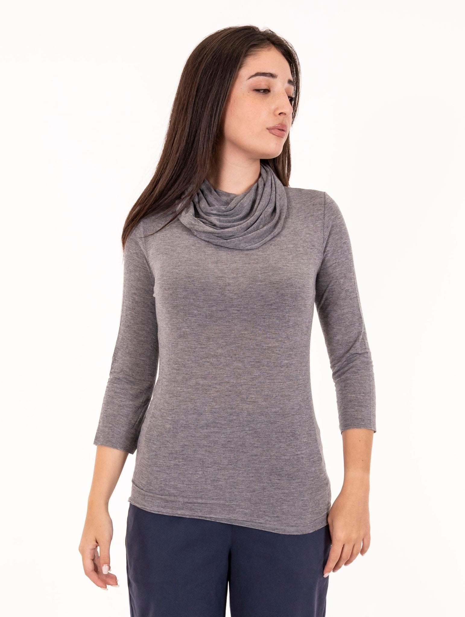Maglia Alessia Santi in Jersey Grigio